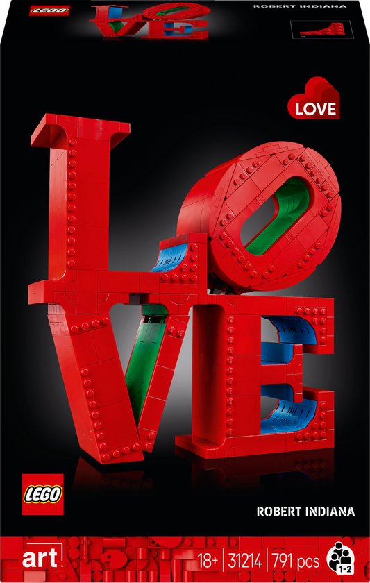 LEGO Art LOVE Woonaccessoire Decoratie Bouwpakket voor Volwassenen, Valentijnscadeau - 31214 van LEGO