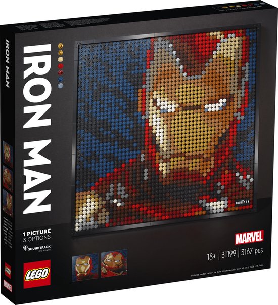 LEGO Art Marvel Studios Iron Man - 31199 van LEGO