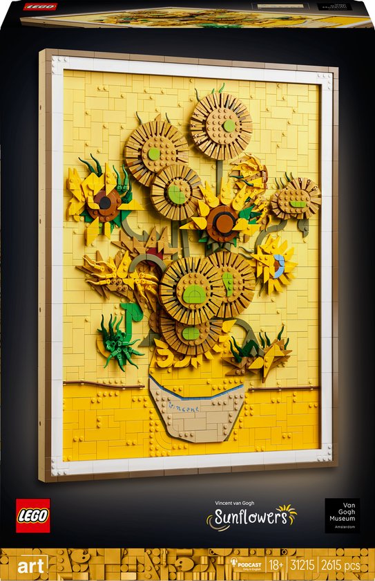 LEGO® Art Vincent van Gogh - Zonnebloemen Bouwset - 31215 van LEGO