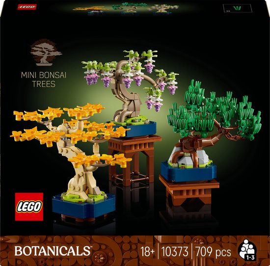 LEGO® Botanicals Mini Bonsaiboompjes Plantendecoratie Bouwset voor Volwassenen - 10373 van Merkloos