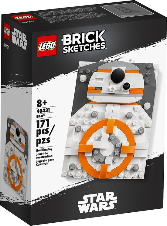 LEGO Brick Sketches - StarWars BB-8 - 40431 van LEGO
