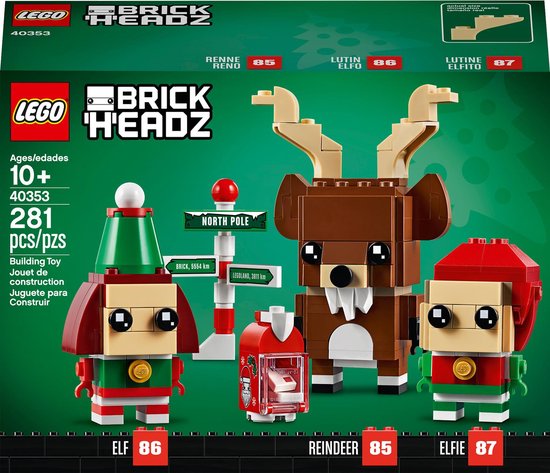 LEGO BrickHeadz - 40353- Rendier met Kerst Elven van LEGO