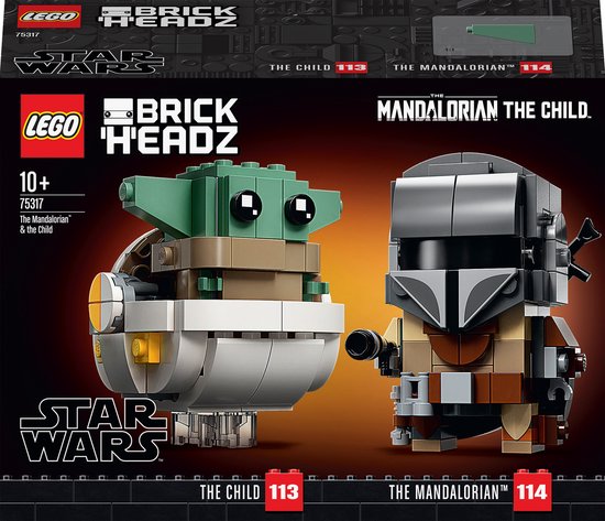 LEGO BrickHeadz Star Wars De Mandalorian & Baby Yoda - 75317 van LEGO