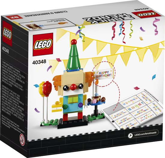 LEGO BrickHeadz Verjaardagsclown - 40348 van LEGO