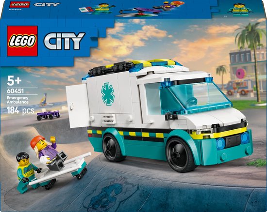 LEGO City Ambulance - 60451 van LEGO