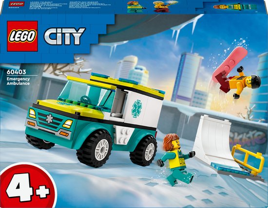 LEGO City Ambulance en snowboarder - 60403 van LEGO