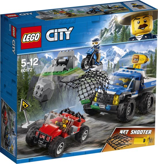 LEGO City Bergpolitie Modderwegachtervolging - 60172 van LEGO