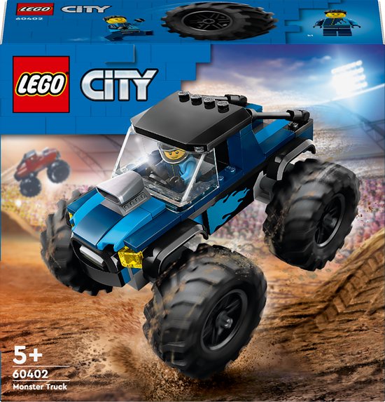 LEGO City Blauwe monstertruck - 60402 van Merkloos