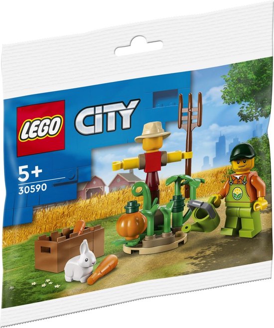 LEGO City Boer met vogelverschrikker, konijn en pompoen - 30590 - polybag van LEGO