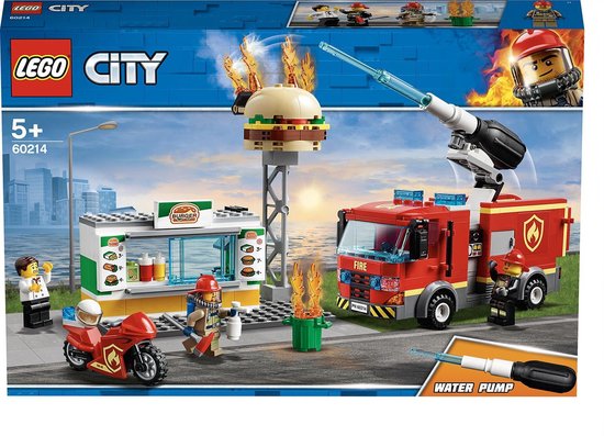 LEGO City Brand bij het Hamburgerrestaurant - 60214 van LEGO