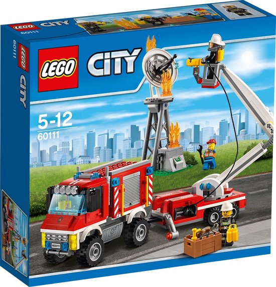 LEGO City Brandweer Hulpvoertuig - 60111 van Merkloos