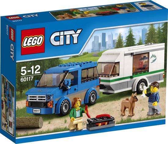 LEGO City Busje & Caravan - 60117 van Merkloos