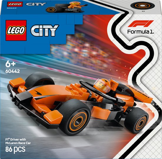 LEGO City F1 coureur met McLaren racewagen - 60442 van LEGO