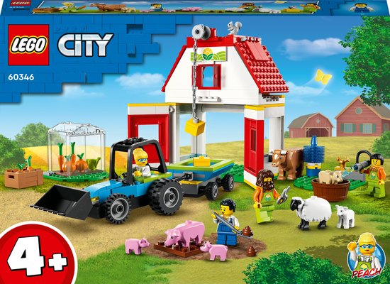 LEGO City Farm Schuur en boerderijdieren - 60346 van LEGO