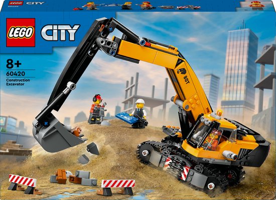 LEGO City Gele graafmachine speelgoedset - 60420 van LEGO