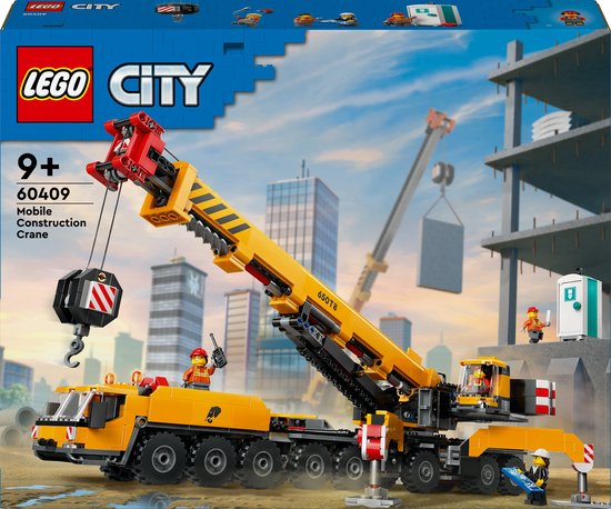 LEGO City Gele mobiele bouwkraan speelgoedset - 60409 van LEGO