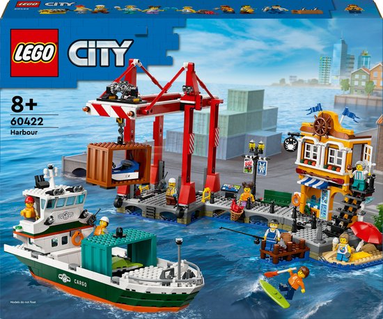 LEGO City Haven met vrachtschip speelgoed - 60422 van LEGO
