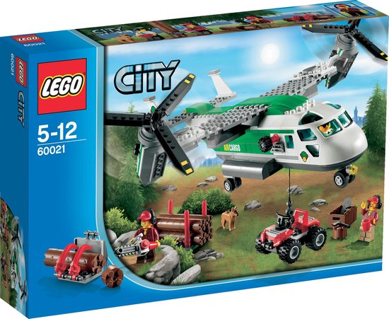LEGO City Hefschroef Vrachtvliegtuig - 60021 van LEGO