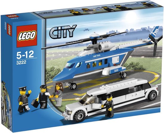 Lego City Helicopter met Limousine 3222 van LEGO