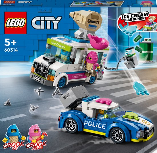 LEGO City IJswagen Politieachtervolging - 60314 van LEGO