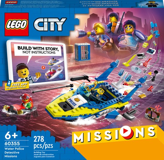 LEGO City Missies Waterpolitie recherchemissies - 60355 van LEGO