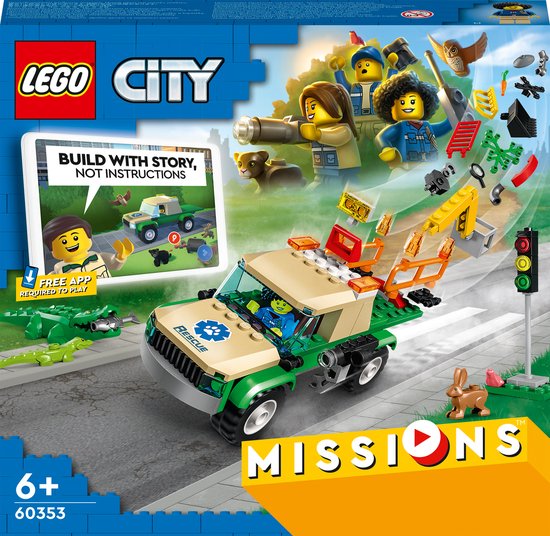 LEGO City Missies Wilde dieren reddingsmissies - 60353 van LEGO