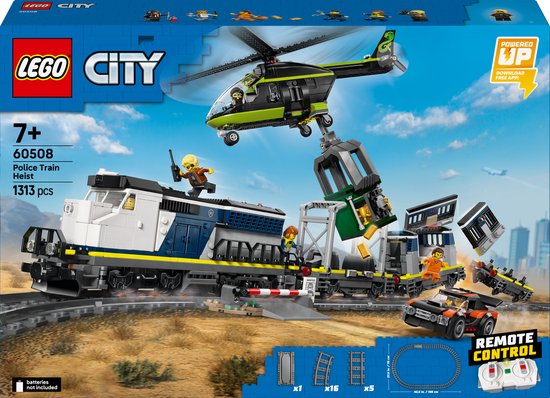 LEGO® City Overval op Politietrein - Speelgoedtreinset - 60508 van Merkloos