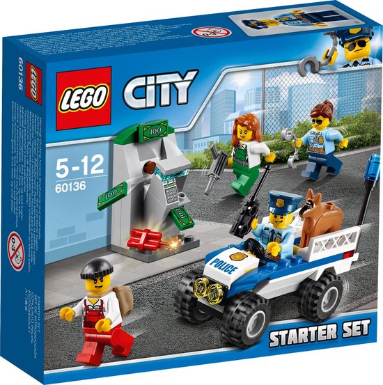 LEGO City Politie Starter Set - 60136 van Merkloos