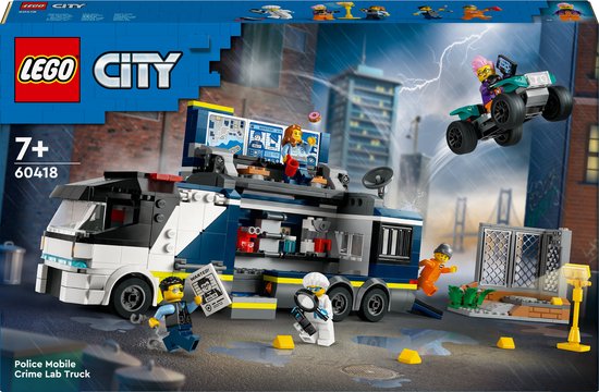 LEGO City Politielaboratorium in truck - 60418 van LEGO