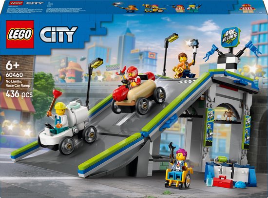 LEGO City Snelle schans voor raceauto's zeepkistenset - 60460 van Merkloos