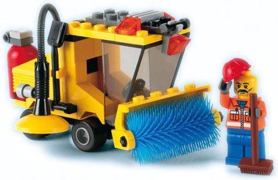 LEGO City Straatveegmachine - 7242 van Merkloos