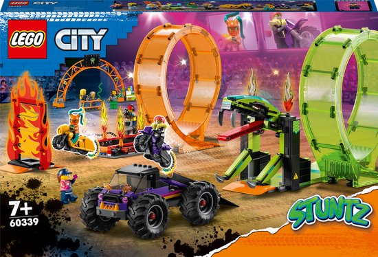 LEGO City Stuntz Dubbele looping stuntarena - 60339 van LEGO