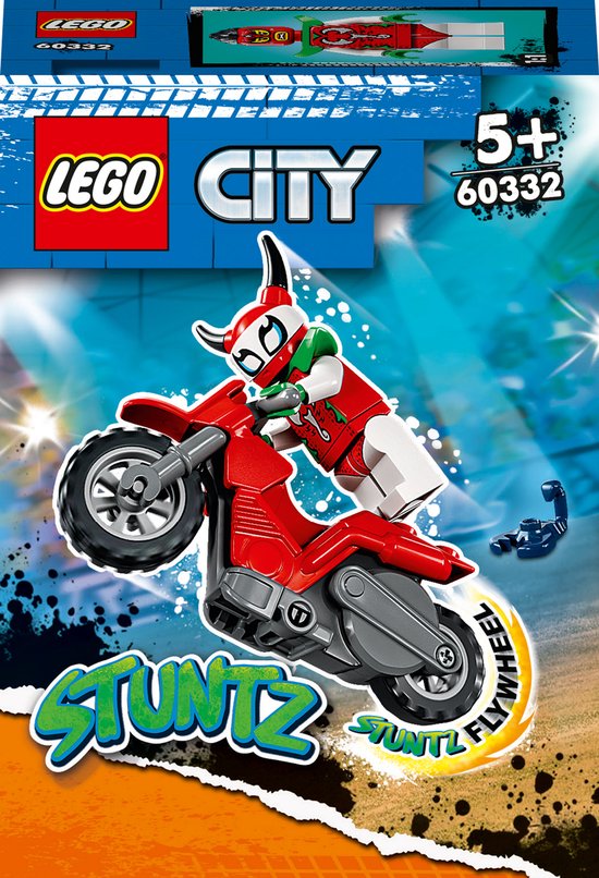 LEGO City Stuntz Roekeloze Scorpion stuntmotor - 60332 van LEGO