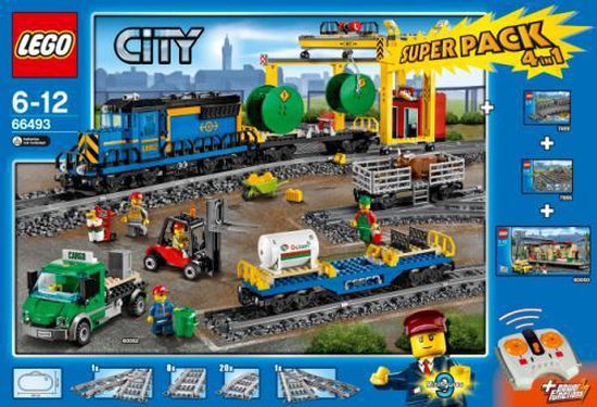 LEGO City Treinen Super Pack 4in1 - 66493 van Merkloos