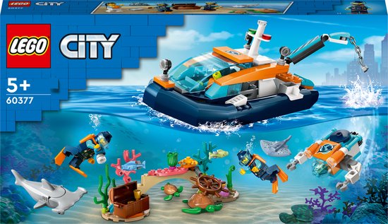 LEGO City Verkenningsduikboot Zeedieren Boot Speelgoed - 60377 van LEGO