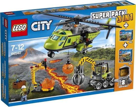 LEGO City Vulkaan 3-in-1 pack! van LEGO