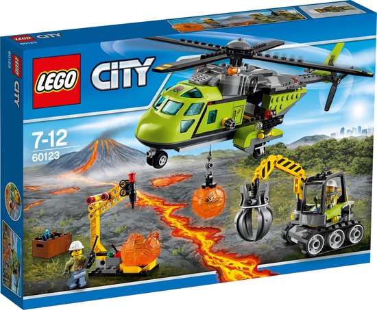 LEGO City Vulkaan Bevoorradingshelikopter - 60123 van LEGO