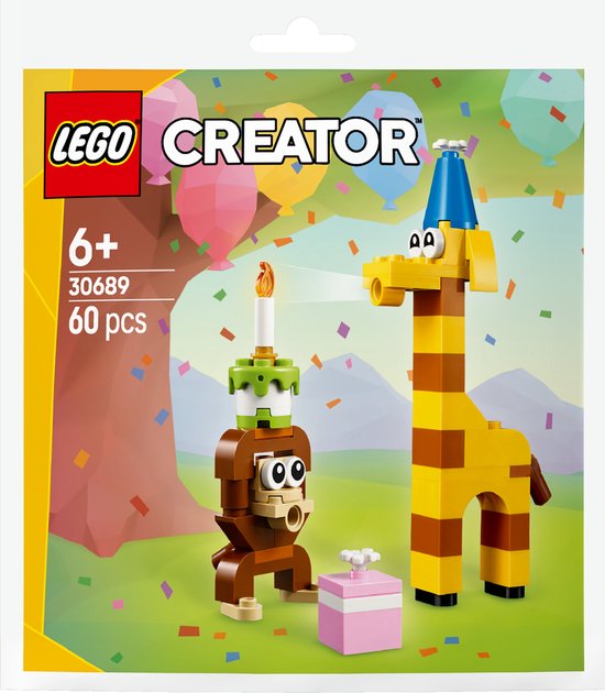 LEGO Creator 30689 - Verjaardagsfeestdieren (polybag) van LEGO