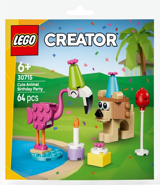 LEGO Creator 30715 - Schattige Dierenverjaardag (paperbag) van Merkloos