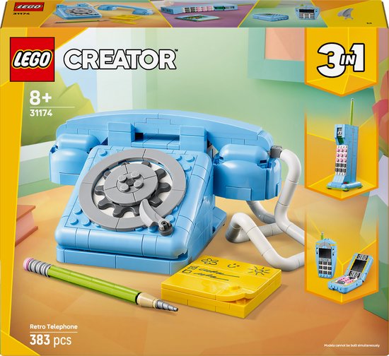 LEGO® Creator 3in1 Retro Telefoon, Vintage Telefoon - 31174 van LEGO