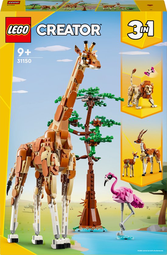LEGO Creator 3in1 Safaridieren - 31150 van LEGO