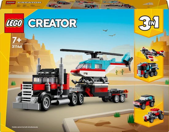 LEGO Creator 3in1 Truck met helikopter - 31146 van LEGO
