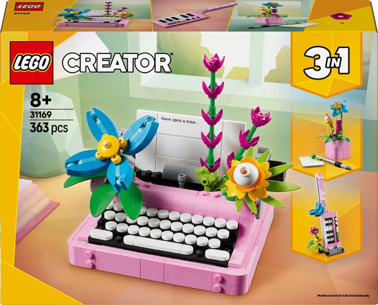 LEGO Creator 3in1 Typemachine met bloemen - 31169 van LEGO