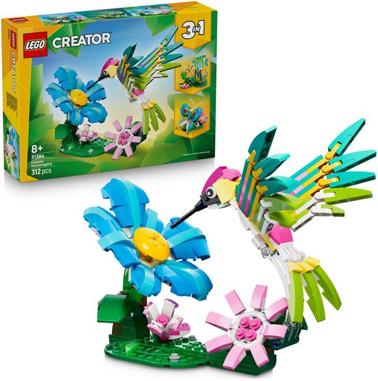 LEGO® Creator 3in1 Wilde Dieren: Kleurrijke Kolibrie - 31384 van Merkloos