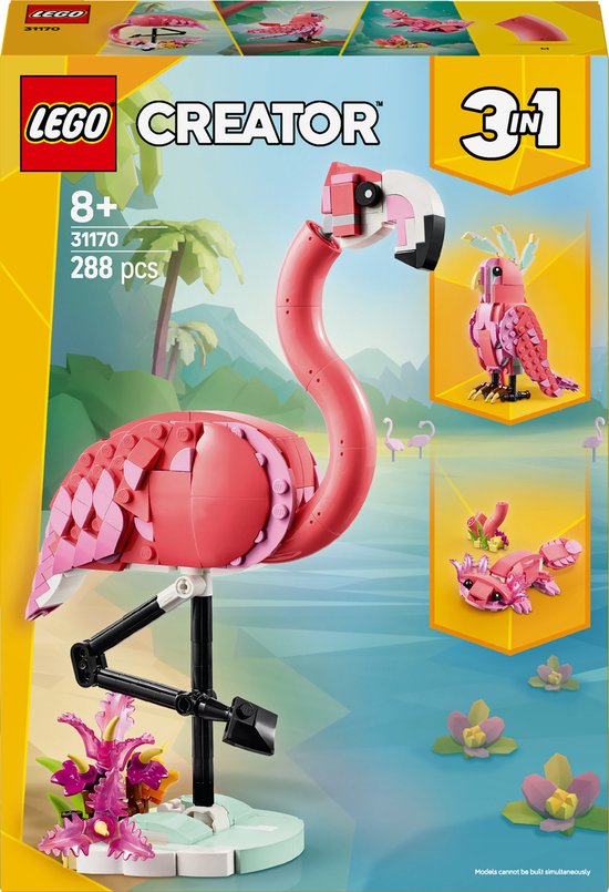 LEGO® Creator 3in1 Wilde dieren: roze flamingo set - 31170 van LEGO