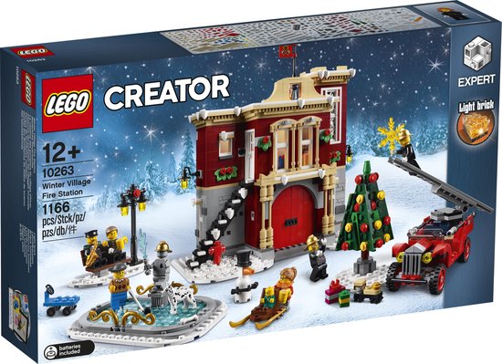 LEGO Creator Expert 10263 Brandweerkazerne in winterdorp van LEGO