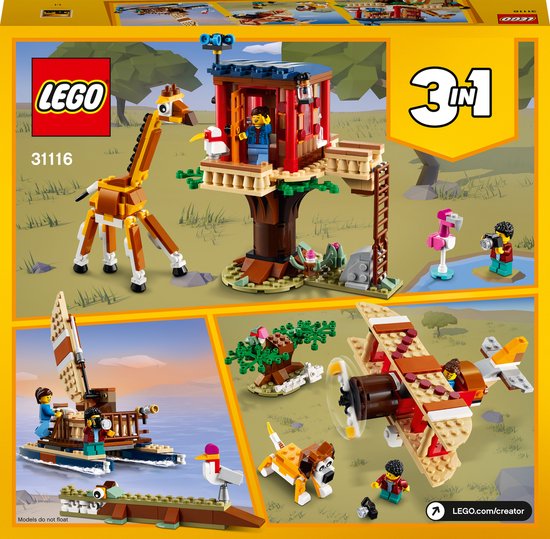 LEGO Creator Safari Wilde Dieren Boomhuis - 31116 van LEGO