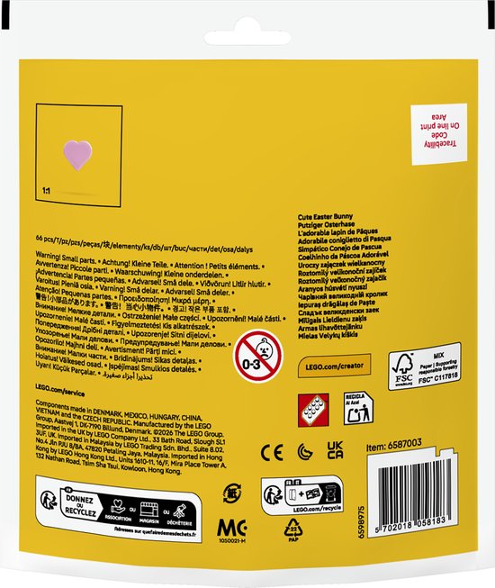 LEGO Creator - Schattige Paashaas - 30716 van LEGO