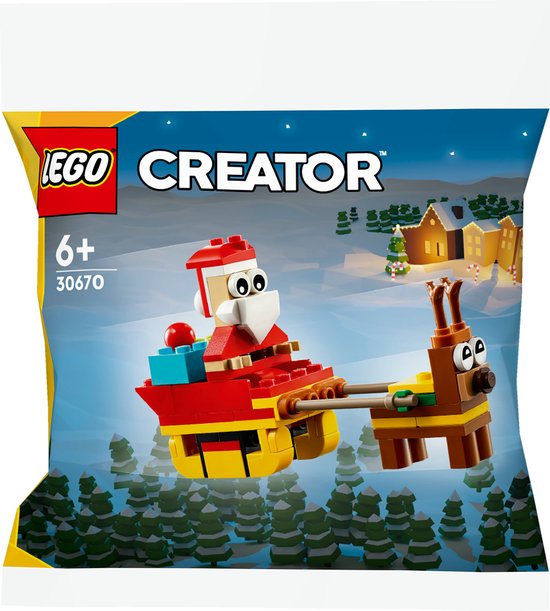 LEGO De kerstman op een sleetocht - 30670 van LEGO
