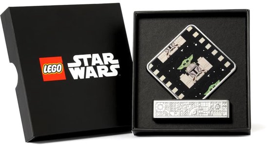 LEGO De Mandalorian™ en Grogu™ display van Merkloos